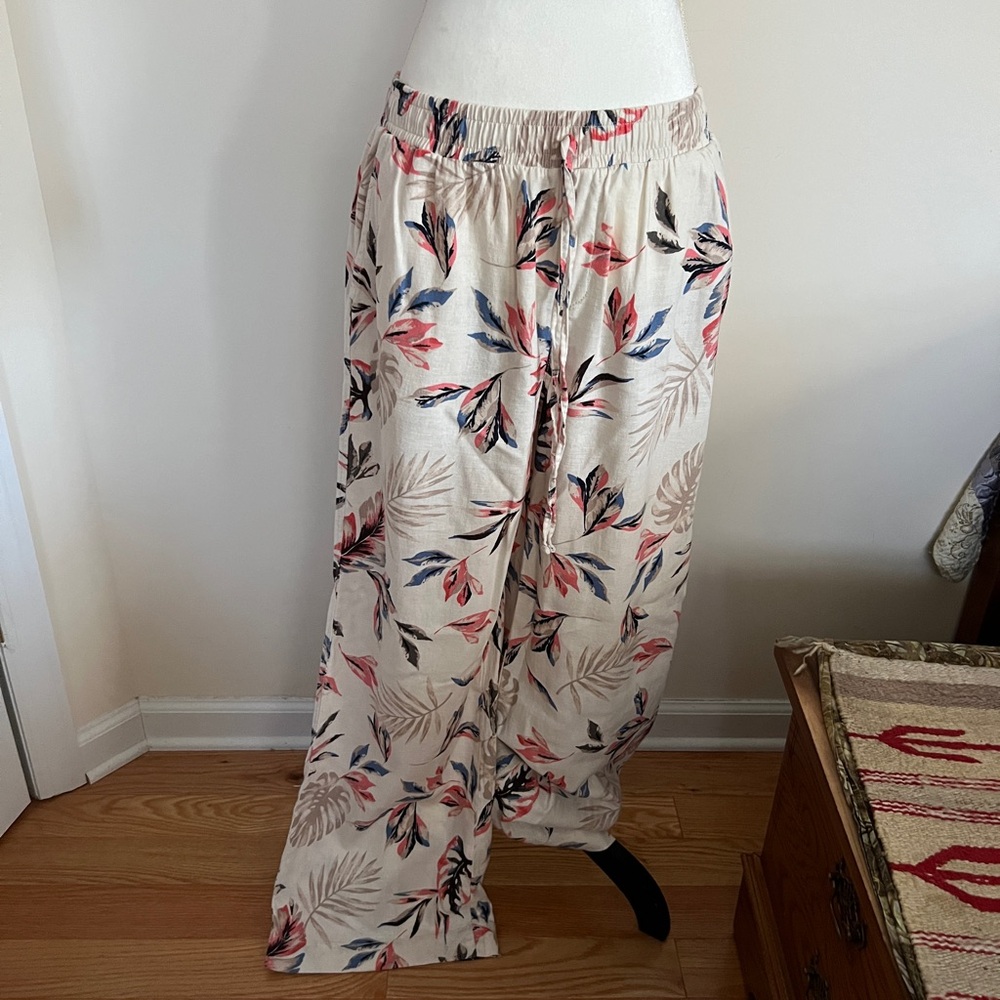 Briggs linen rayon pants size L